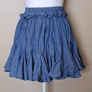 Jing Blue Skater Skirt